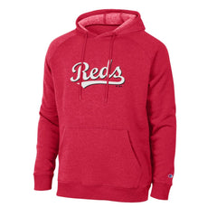 Red Cincinnati Reds Champion Triumph Tri-Blend Raglan Hoodie