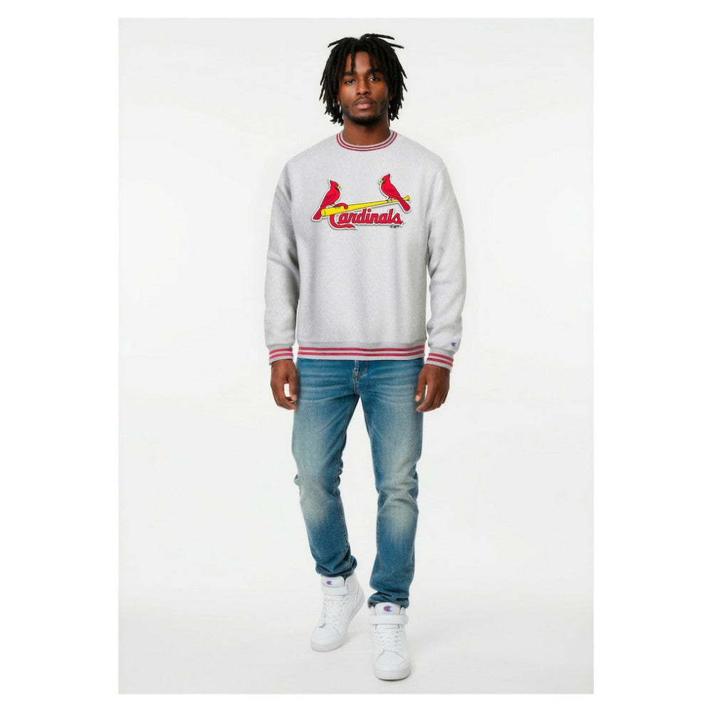 Heather Gray St. Louis Cardinals Champion Reverse Weave Sweatshirt