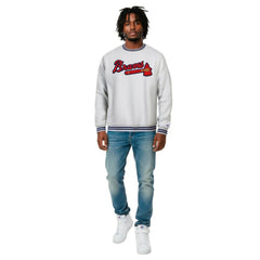 Heather Gray Atlanta Braves Champion Reverse Weave Sweatshirt