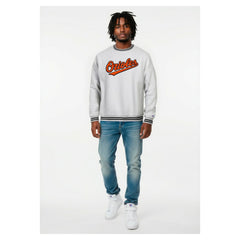 Heather Gray Baltimore Orioles Champion Reverse Weave Sweatshirt