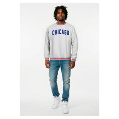 Heather Gray Chicago Cubs Champion Reverse Weave Sweatshirt