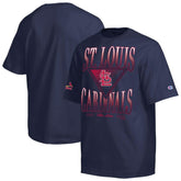 Navy St. Louis Cardinals Champion Traditions Two Locations T-Shirt