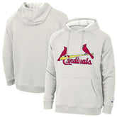 Heathered Core Ultra Light Grey St. Louis Cardinals Champion Triumph Tri-Blend Raglan Hoodie