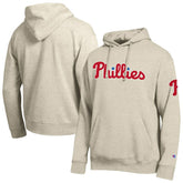 Oatmeal Philadelphia Phillies Champion All Star Chenille Patch Hoodie