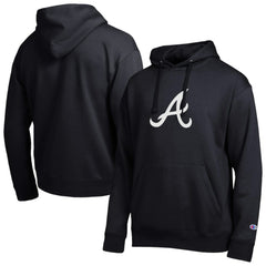 Black Atlanta Braves Champion All Star Embroidered Logo Hoodie