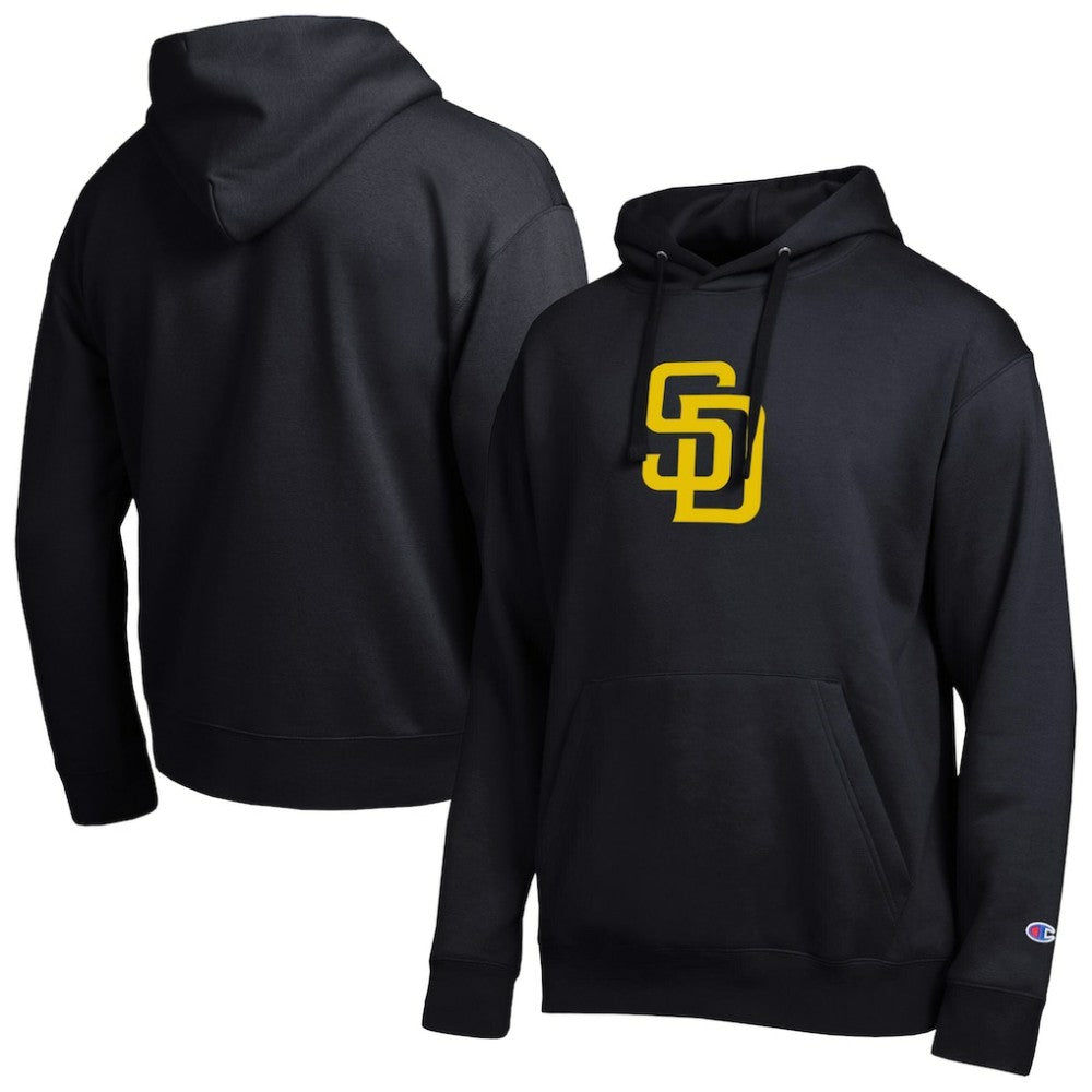 Black San Diego Padres Champion All Star Embroidered Logo Hoodie