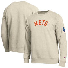 Oatmeal New York Mets Champion All-Star Soft Felt Sweatshirt