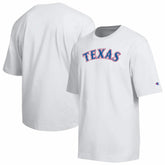 White Texas Rangers Champion All Star Arched Chenille Wordmark T-Shirt