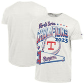 White Texas Rangers Champion Winning Tradition Cooperstown Tri-Blend T-Shirt