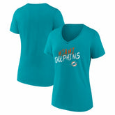 Women's Hustle V-Neck T-Shirt - Miami Dolphins T-shirts