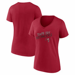 Women's Hustle V-Neck T-Shirt - Tampa Bay Buccaneers T-shirts