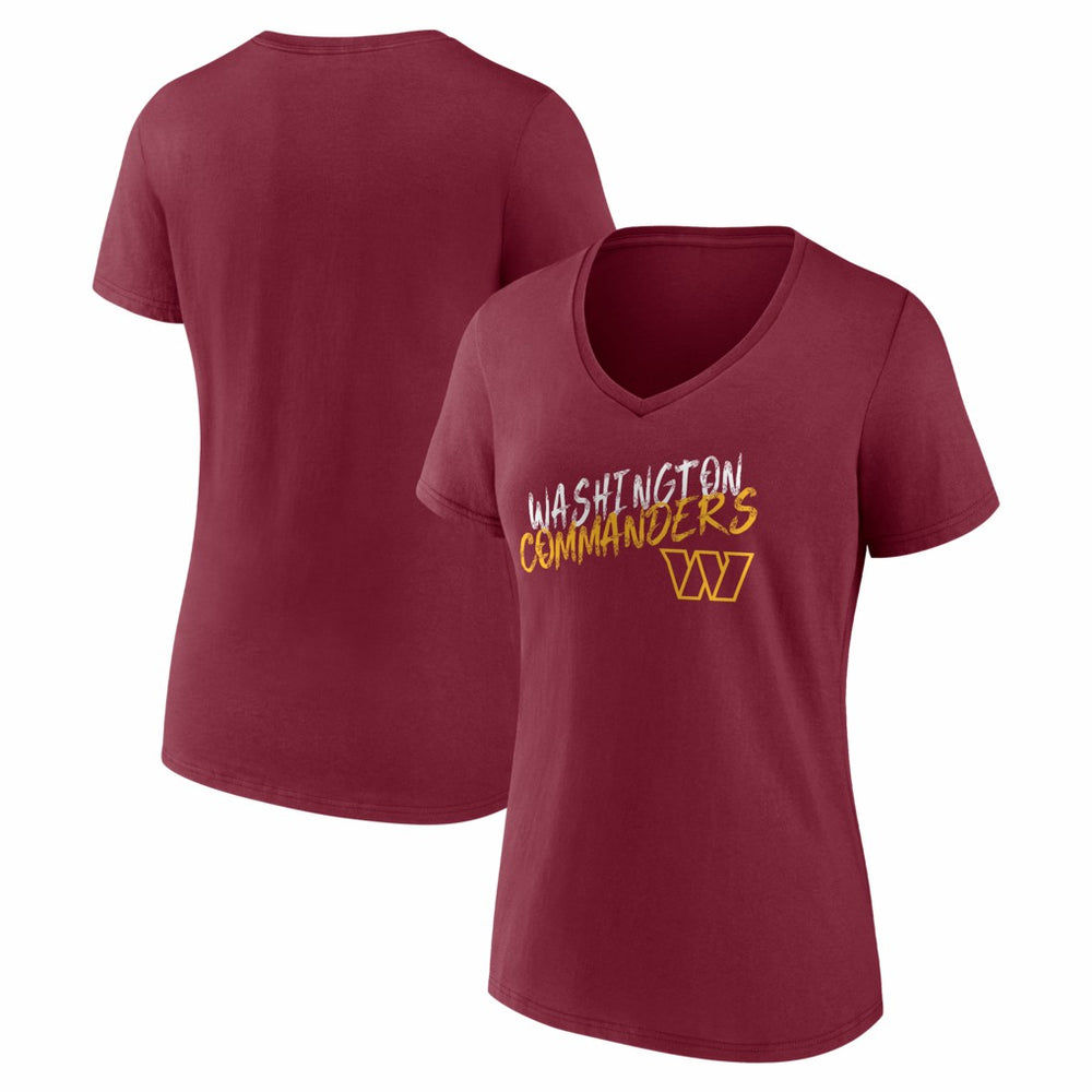 Women's Hustle V-Neck T-Shirt - Washington Commanders T-shirts