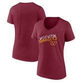 Women's Hustle V-Neck T-Shirt - Washington Commanders T-shirts