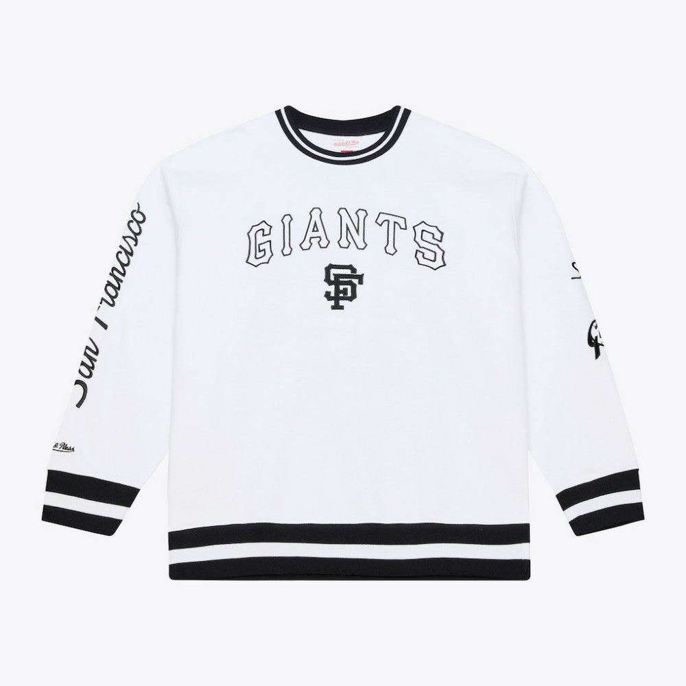 White San Francisco Giants Mitchell & Ness Arctic Fleece Sweatshirt