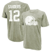 Shedeur Sanders Majestic Threads Mineral Wash Name & Number T-Shirt - Cleveland Browns T-shirts