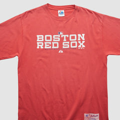 Red Boston Red Sox Majestic 2005 T-shirt