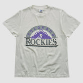 White Colorado Rockies Trench 90s T-shirt