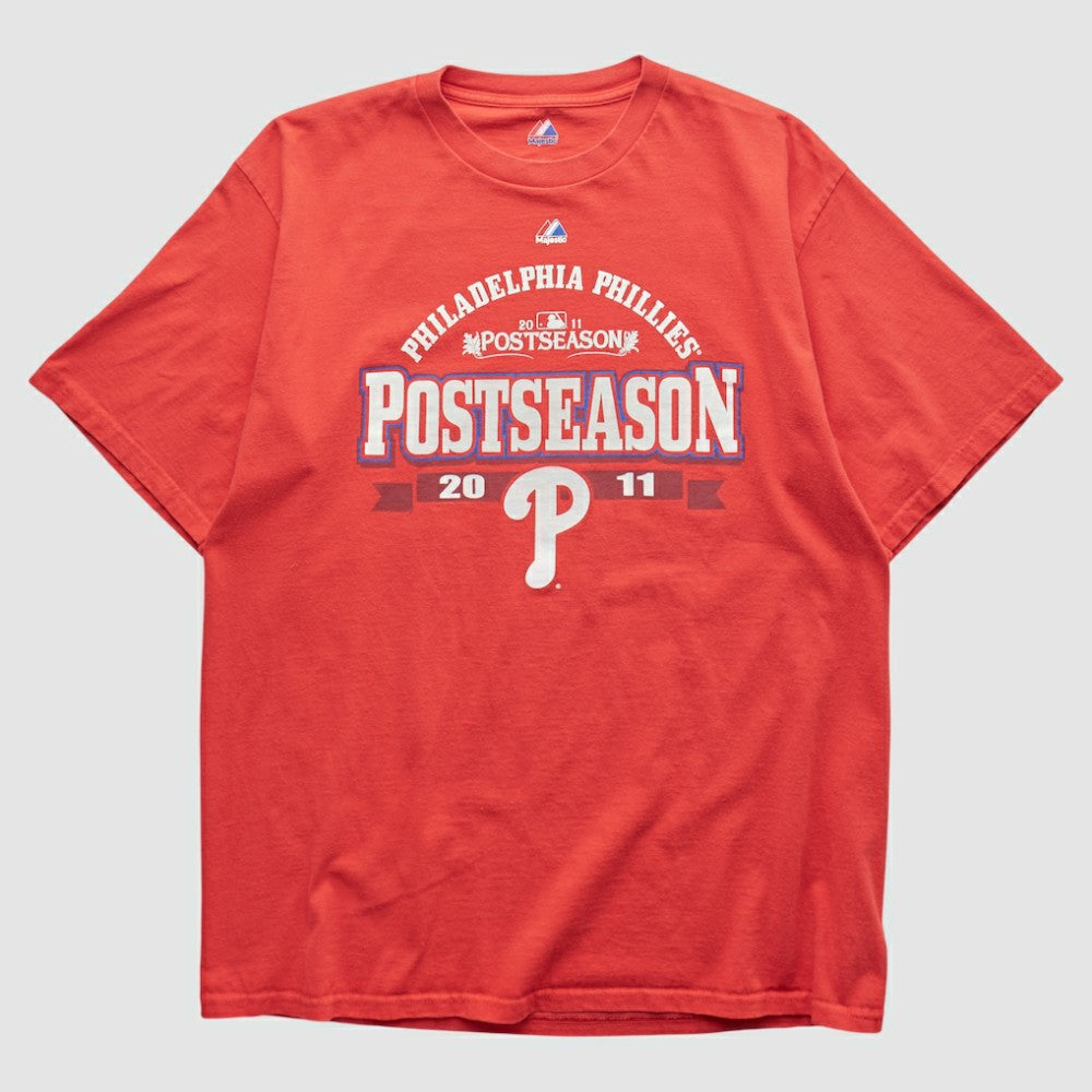 Red Philadelphia Phillies Majestic 2011 T-shirt