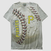 White Pittsburgh Pirates Liquid Blue 2000s T-shirt