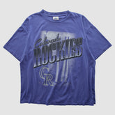 Purple Colorado Rockies League Leader 90s T-shirt