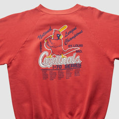 Red St. Louis Cardinals Healthknit 1985 Pullover Sweatshirt