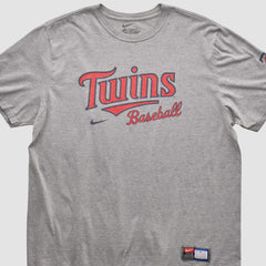 Heather Gray Minnesota Twins Nike 2010s T-shirt