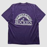 Purple Colorado Rockies 90s T-shirt