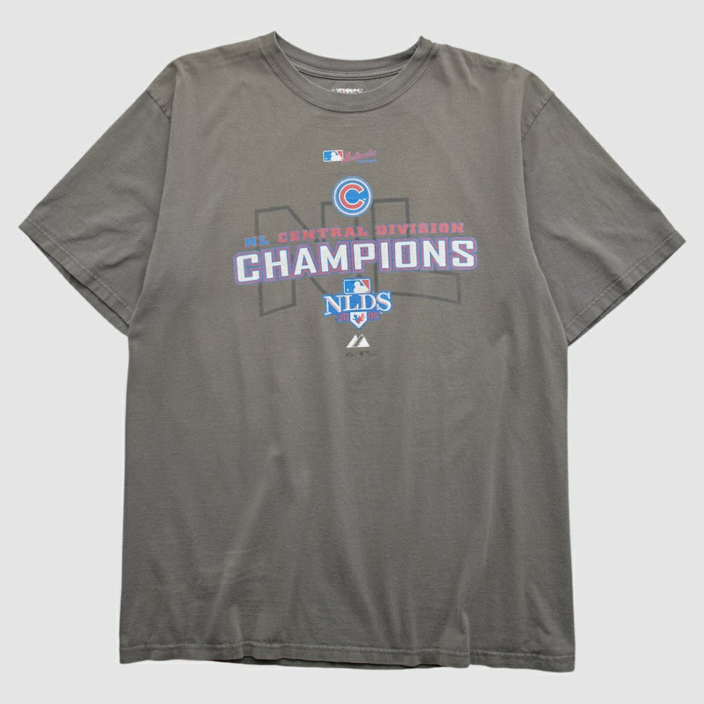 Charcoal Chicago Cubs Majestic 2008 T-shirt