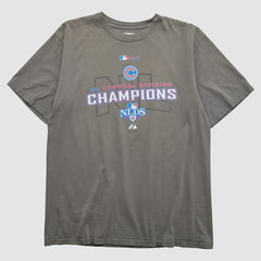 Charcoal Chicago Cubs Majestic 2008 T-shirt
