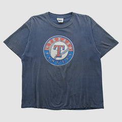 Navy Texas Rangers CSA 2000s T-shirt