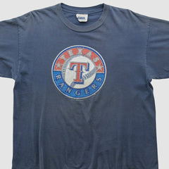 Navy Texas Rangers CSA 2000s T-shirt