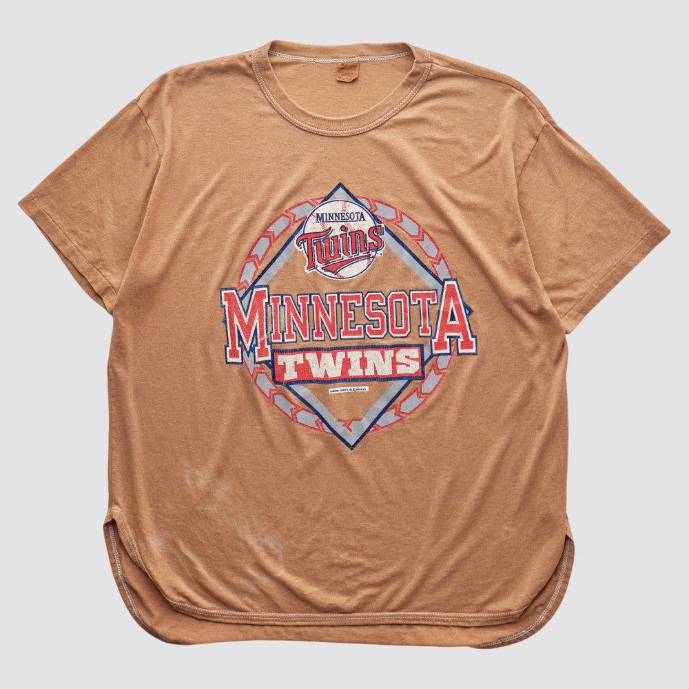 Tan Minnesota Twins Champion 90s T-shirt