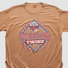 Tan Minnesota Twins Champion 90s T-shirt