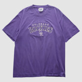 Purple Colorado Rockies CSA 2000s T-shirt