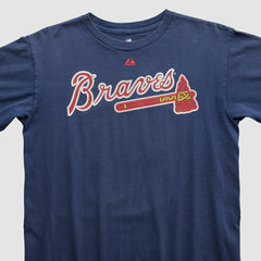 Navy Atlanta Braves Majestic 2000s T-shirt