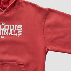Red St. Louis Cardinals Majestic 2000s Hooded Pullover Sweatshirt