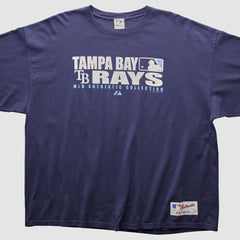 Navy Tampa Bay Rays Majestic 2000s T-shirt