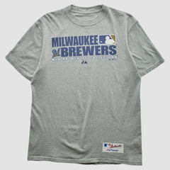 Heather Gray Milwaukee Brewers 2008 T-shirt