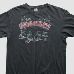 Charcoal Cincinnati Reds Pro Weight 2014 T-shirt