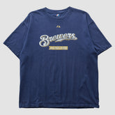 Navy Milwaukee Brewers Majestic 2010 T-shirt