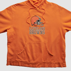Reebok 2000s Hooded Pullover Sweatshirt - Cleveland Browns Pullover