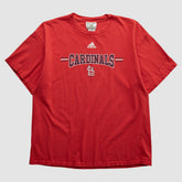 Red St. Louis Cardinals Adidas 2000s T-shirt
