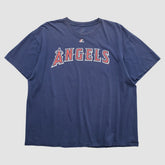 Navy Los Angeles Angels Majestic 2000s T-shirt