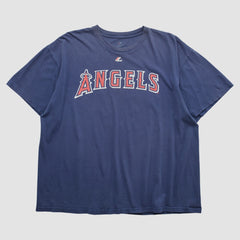 Navy Los Angeles Angels Majestic 2000s T-shirt