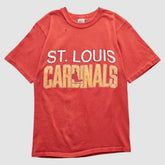 Red St. Louis Cardinals Logo 7 90s T-shirt