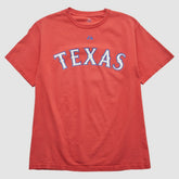 Red Texas Rangers Majestic 2000s T-shirt