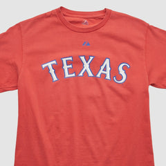 Red Texas Rangers Majestic 2000s T-shirt