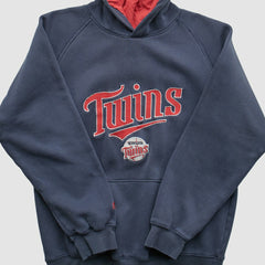 Navy Minnesota Twins Majestic 2000s Hooded Pullover Sweatshirt