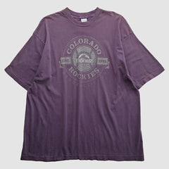 Purple Colorado Rockies Salem Sportswear 1993 T-shirt