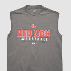 Gray Boston Red Sox Majestic 2000s Tank